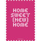 Pink Stitching Moving Announcements Image 1 of 6